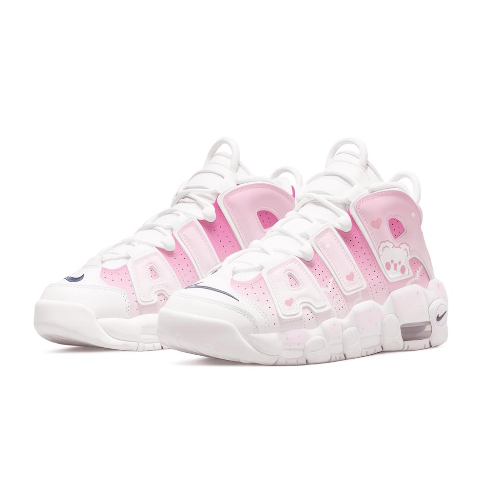Nike Air More Uptempo Молочный Мишка Амортизация Устойчивость к истиранию Нескользящая DH9719-100(Команда266-)