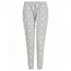 SkinniFit Women Unisex Adult Heather Stars Cuffed Lounge Pants