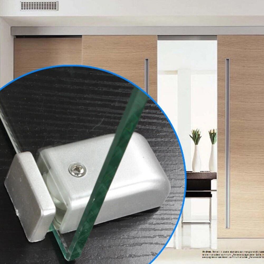 Нижняя направляющая для раздвижной двери амбара, зажимы, регулируемая направляющая для раздвижной двери, универсальные направляющие для дверей, ограничитель поворота с прорезями