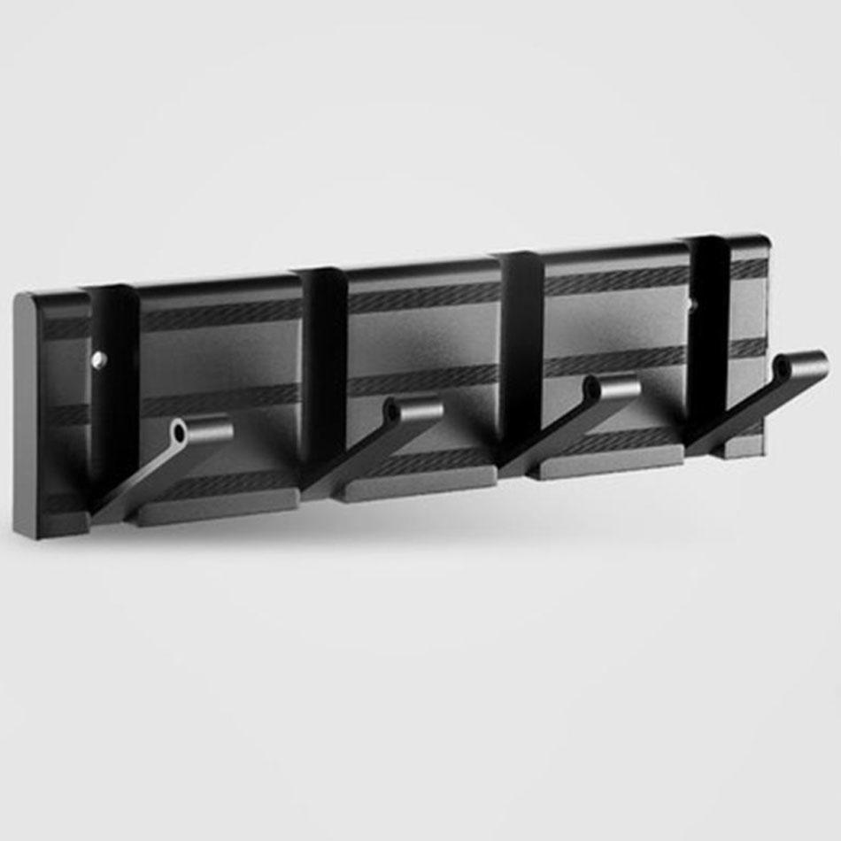 Невидимый складной настенный крючок, черный, серебристый, золотой, алюминиевый, для прихожей, ванной, туалета, двери, для хранения одежды и полотенец 1 2 3 4 5 6 Крючки