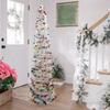Pencil Christmas Tree Sequin Collapsible Skinny Christmas Tree Reusable Pencil Tinsel Xmas Tree