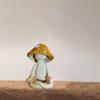 Resin Mushroom Doll Figures Meditation Yoga Mushroom Miniatures Figurines  Home Furnishing Decor