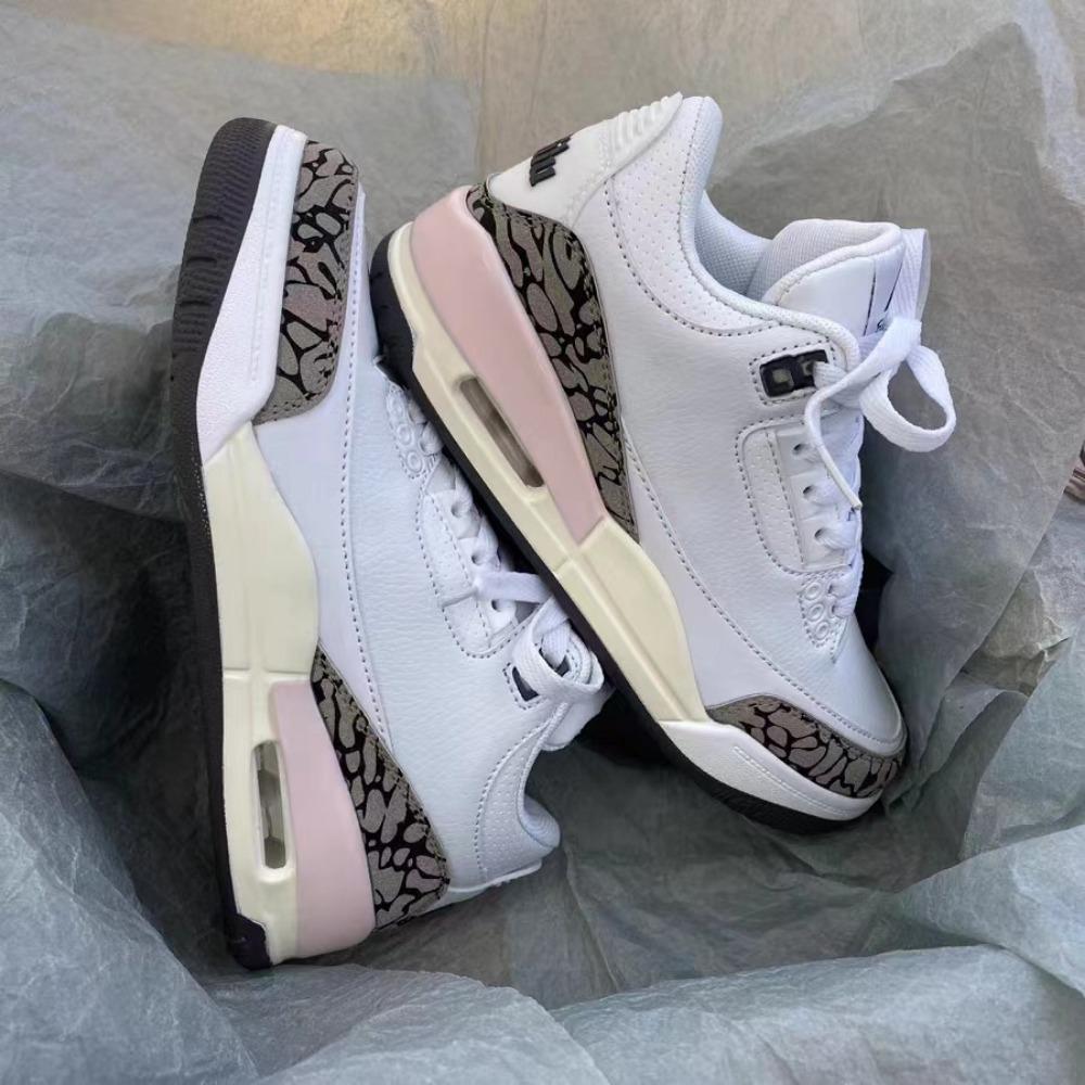 Мужские кроссовки Трендовые Колледж Цветовые блоки Подушка Белые туфли Дышащие спортивные туфли