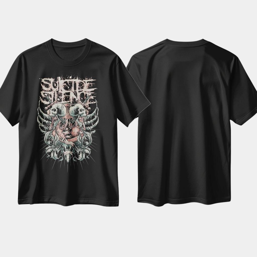 Футболка Rock Band Графика Suicide Silence Американская Deathcore-группа Рок-н-Ролл Хлопок Круглый Вырез Мужчины Женщины Футболки Короткий Рукав