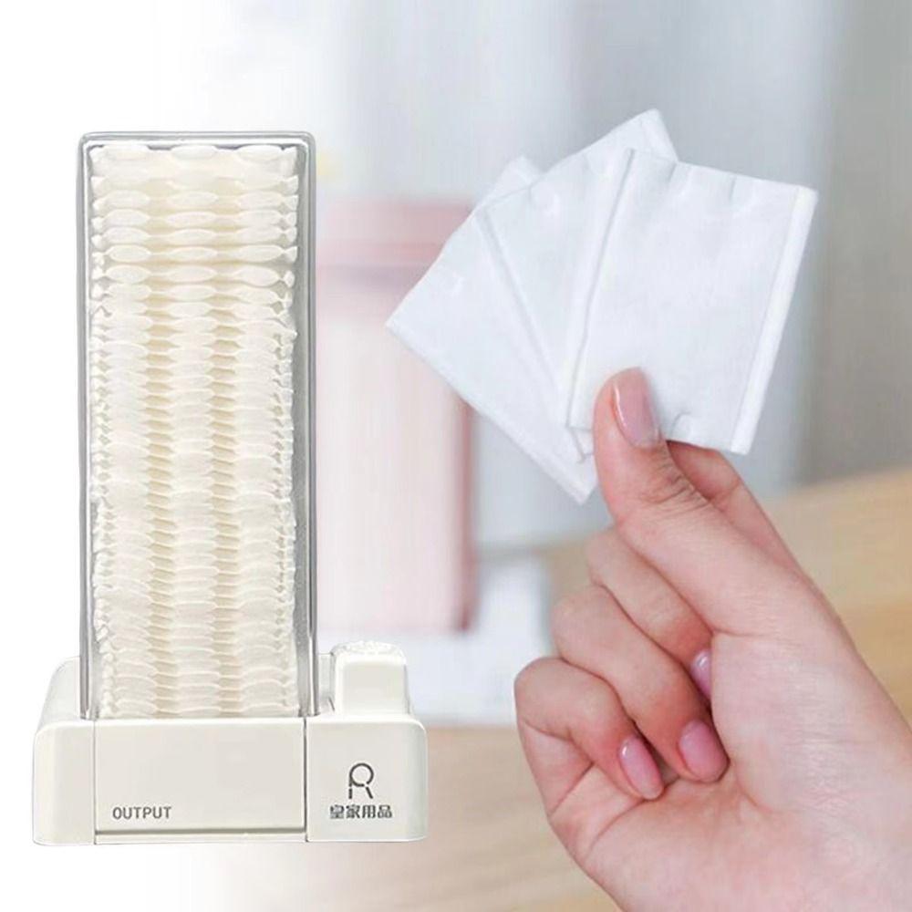 Press Type Cotton Pad Dispenser Creative Automatic Cotton Dispenser  Cosmetic Box