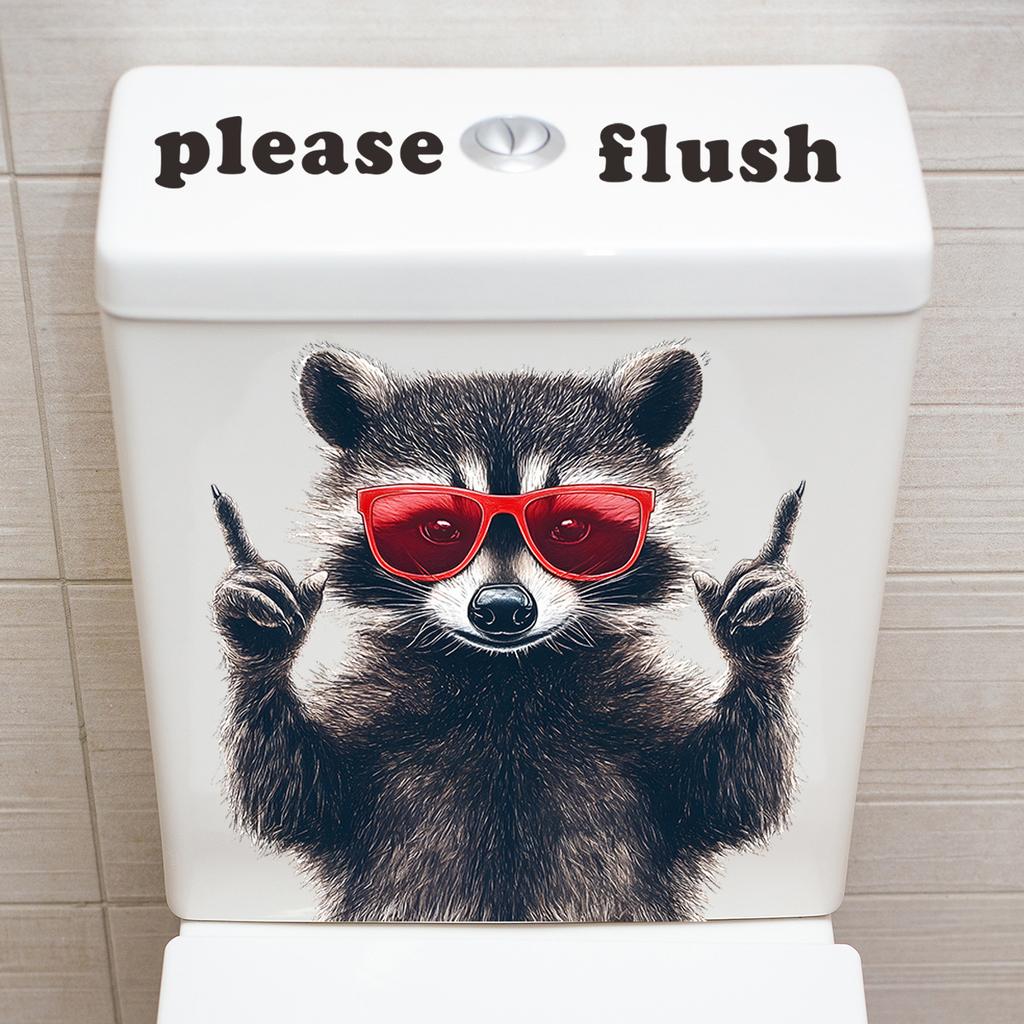 Наклейка на унитаз с изображением мультяшного кота, украшение для ванной комнаты и туалета, водонепроницаемая 3D-самоклеящаяся наклейка на крышку унитаза