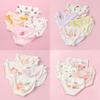 4pcs Baby Girl Panties Printed Underwear Cotton Children's Briefs Kids Underpants