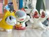 Новая оригинальная фигурка Sharkitty Серия Ver.1 с флоковым покрытием Кавайное животное Коробка-сюрприз Декор для стола Украшение Подарок на день рождения