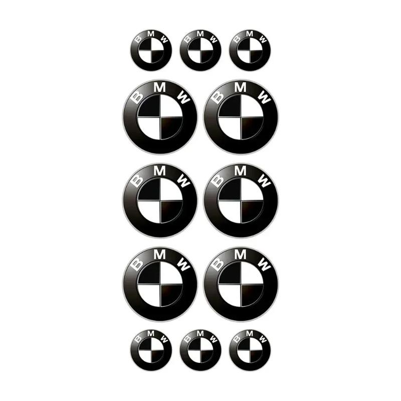 Круглая 3D светоотражающая водонепроницаемая наклейка с логотипом BMW для мотоциклов S1000 RR R1250 GS, декоративная мягкая наклейка для гонок.