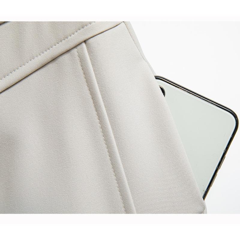 Dimanaf Лето 2025 Женские брюки больших размеров, широкие брюки с высокой талией, базовые эластичные свободные повседневные длинные брюки