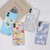 For Samsung A04E A14 A52 A54 A23 A24 A33 A32 A20S A03 Phone Case Cover Women's Phone Bag Flower Shockproof Transparent Soft Silicone For Galaxy Bumper