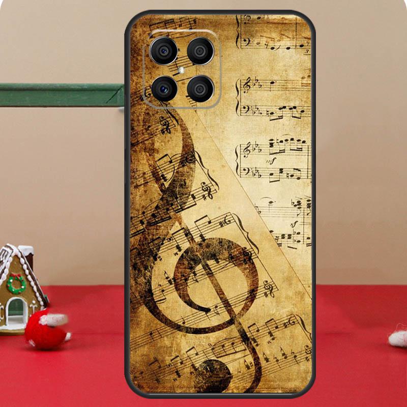 Символ Музыкальная нота Чехол для телефона Piano Для Huawei P40 Lite P20 P30 P60 P Smart Z Nova 9 Honor X8 X9a 50 70 Magic 5 Pro Чехол