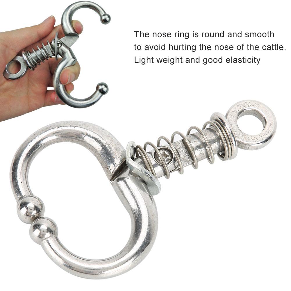 Пружинный тип Щипцы для носа коровы Кольцевое кольцо для носа крупного рогатого скота Оборудование для животных Аксессуары для носа коровы Пружинный тип