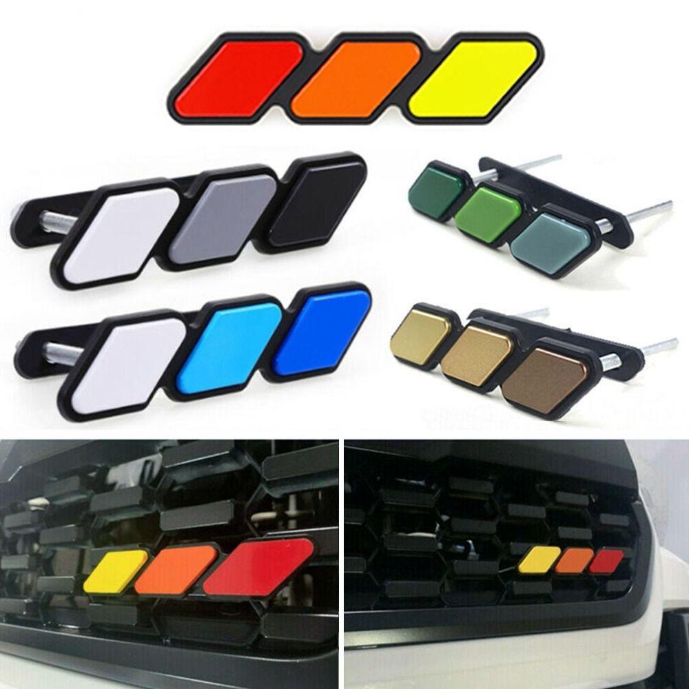 Paste 3 Grille Badge ABS Car Protection Car Accessories for Toyota/Tacoma 4Runner/Tundra Highlande