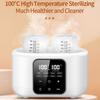 Baby Bottle Warmer Sterilizers Dryer Quick Heat Breastmilk Time Adjustment Baby Bottle Heater Adjustable Temperature Bottle Warmer for Travel
