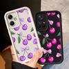 Case for Xiaomi Poco F8 C51 C61 X3 Pro C50 X3 NFC Phone Cover Cartoon Purple Cherry