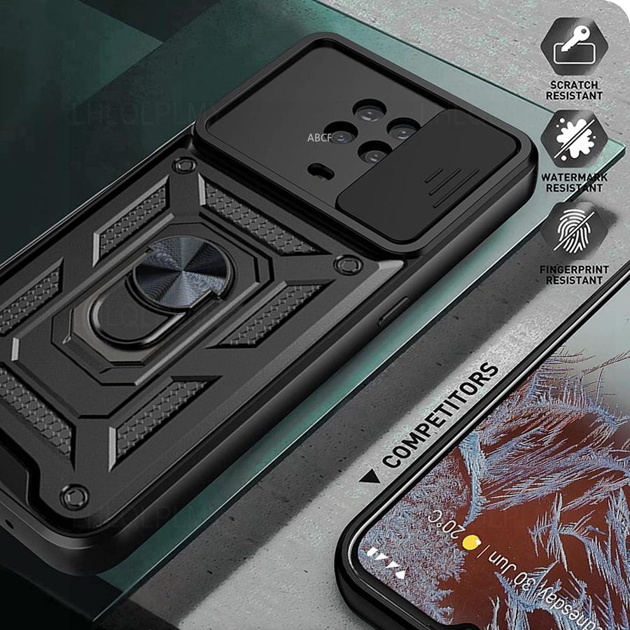 Чехол для телефона с защитой камеры для Nokia G11 G21 G20 G10 C10 C20 C30 X100 5G Armor Hybrid Ring Back Cover