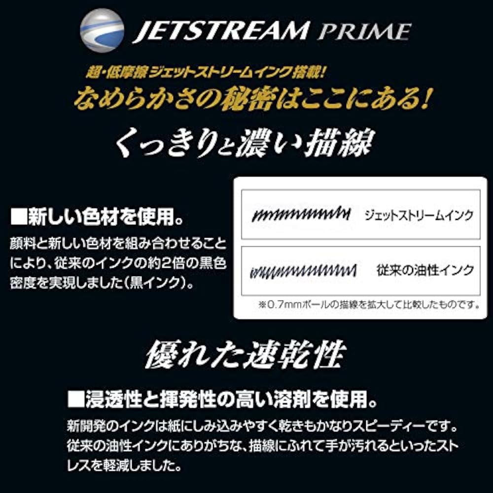 Стержень для шариковой ручки Mitsubishi Pencil Jetstream Prime 0.38 Одноцветный Черный SXR60038.24