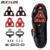 BUCKLOS Pedal Cleats MTB Road Bike Cleats Fit Shimano/SPD/ LOOK DELTA System Shoes Cleat for Mountian Road Bicycle Pedal Part