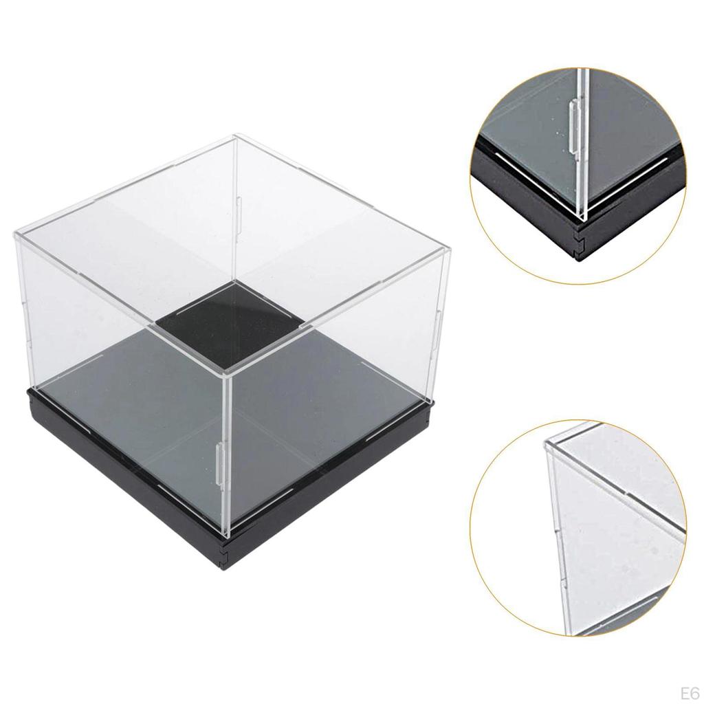 Acrylic Countertop Display Case, Sturdy Cube, Transparent, for Model Cars And Figurines.