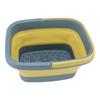 Foldable Foot Tub Portable Silicone Foot Massage Bath Bucket Household Foot Spa Basin Green 25-26s