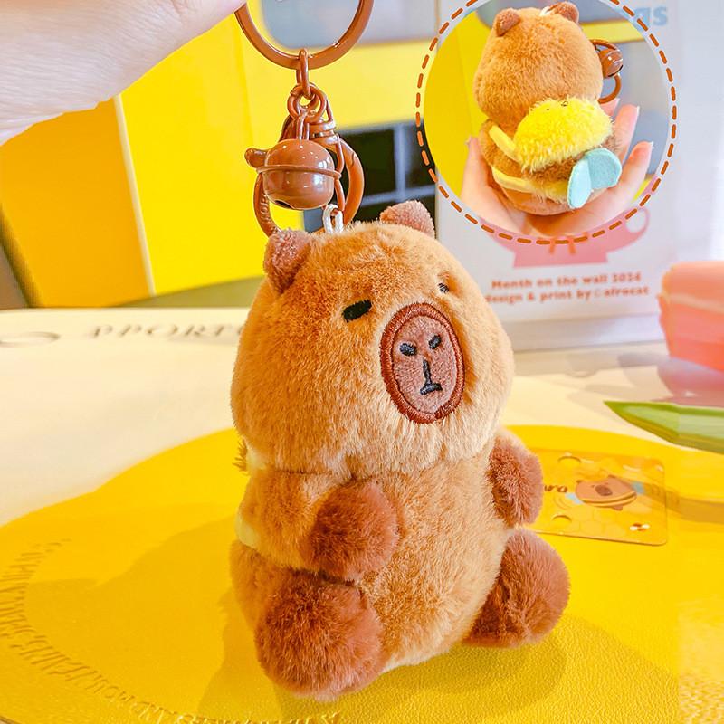 Cute And Capybara Bee Cartoon Keychain Decoration Plush Gift Friends For
