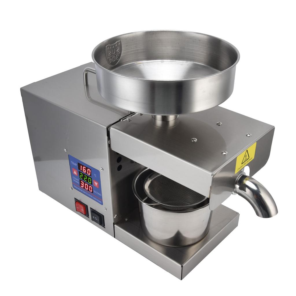 Интеллектуальный масляный пресс для зерновых из нержавеющей стали, горячая и холодная цифровая машина для извлечения масла для рекламы