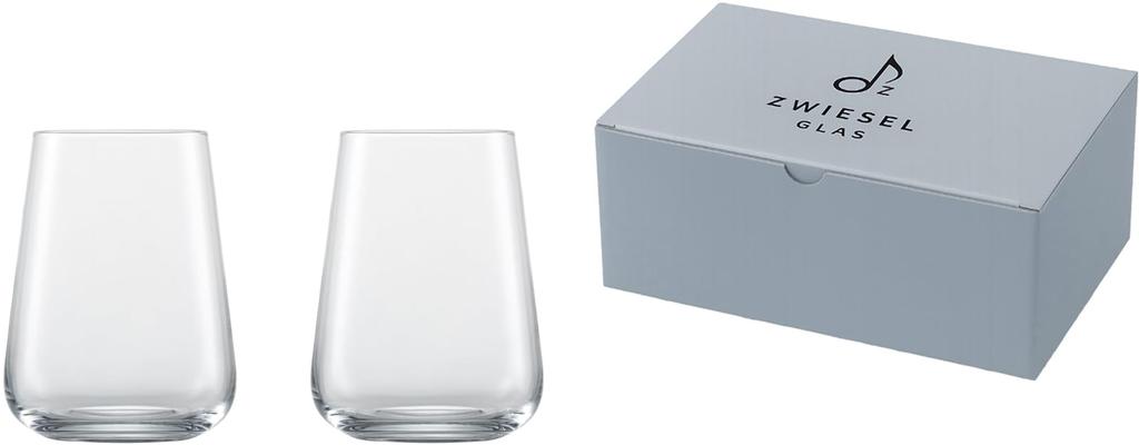 ZWIESEL GLAS Vervino Tumblers for Water, Mineral Water, and Soft Drinks, Pair of 2, Machine-Made (m122203)