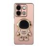 Case for Xiaomi Redmi Note 13 5G, Astronaut, pink + 9H Tempered Glass