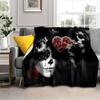 Horror Female Skull Dead Girl Gothic Blanket,Soft Throw Blanket for Home Bedroom Bed Sofa Picnic Travel Office Cover Blanket Kid