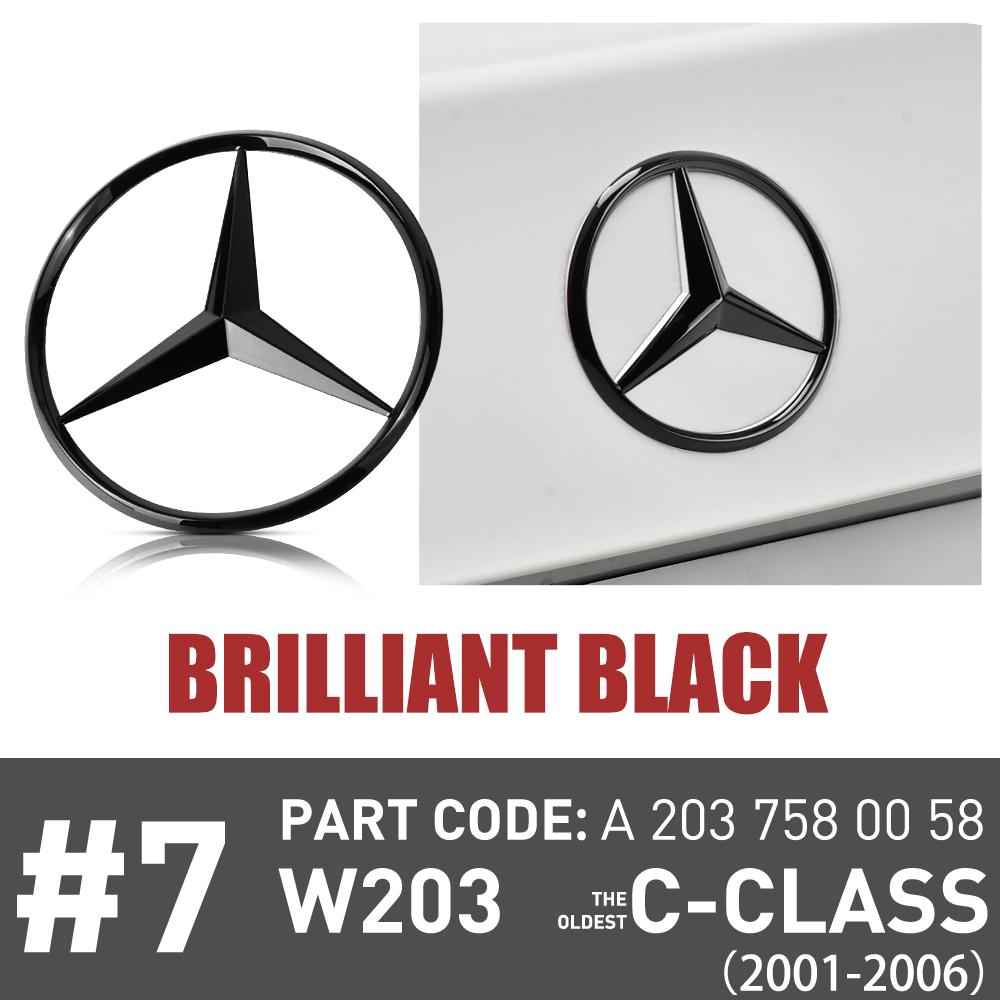 Car Rear Trunk Badges Stickers Tail Embelm Replacement Accessories For Mercedes-Benz W203 C320 C240 2001-2005 C32 AMG 2002-2006