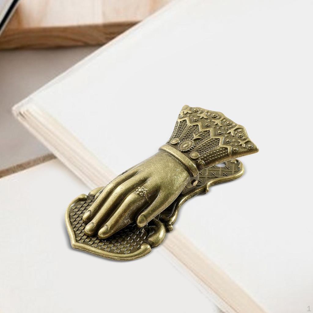 Винтажный зажим для бумаги в форме руки, аксессуары для блокнотов, металлический зажим для страниц