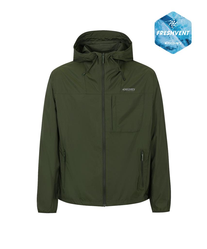 Мужская куртка Discovery Expedition Freshvent 2.0 с капюшоном и козырьком, защитой от УФ-лучей (D/Хаки)