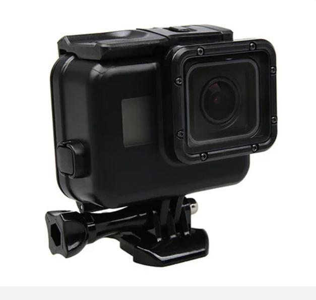 Водонепроницаемый чехол для дайвинга, 45 м, подводное + сенсорное крепление на заднюю дверь, черный цвет для GoPro Hero 5, 6, 7, черные аксессуары для Go Pro