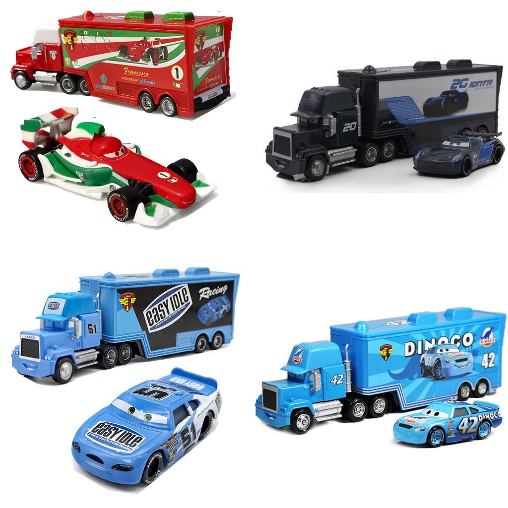 Гоночные машины Мак Дядя Маккуин Блокпост Крутая Сестра 95 Грузовая машина для творческой игры и веселья