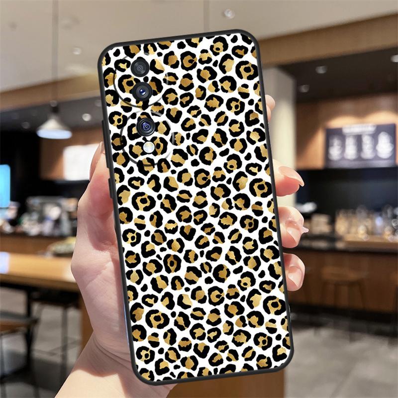 Роскошный Чехол с Леопардовым Принтом для Honor Magic 7 5 6 8 Lite Honor 400 200 Pro 50 70 90 X8c X9a X9b X9c X9d Win RT Чехол