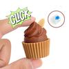 3D Printed Finger Button Pendant Simulation Coffee Calming Keychain  Children Adults