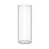 Modern Clear Glass Flower Vase Glass Cylinder Vase Floral Container Flower Vase Elegant Table Centerpiece Decoration