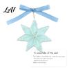 Beach Lover Gift Idea Handmade Sea Glass Ornament Snowflake Gnome Christmas Tree with Bowknot Coastal Real Pendant Style Dog Paw Elephant