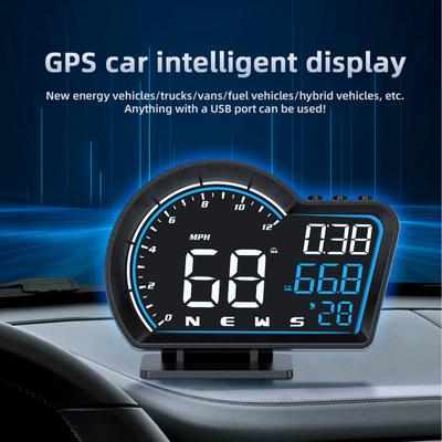 HD G16 GPS HUD Спидометр Проекционный дисплей Измеритель скорости Одометр Охранная сигнализация превышения скорости Автомобильные аксессуары для всех