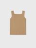 JE NE SAIS QUOI Square Neck Sleeveless_Beige