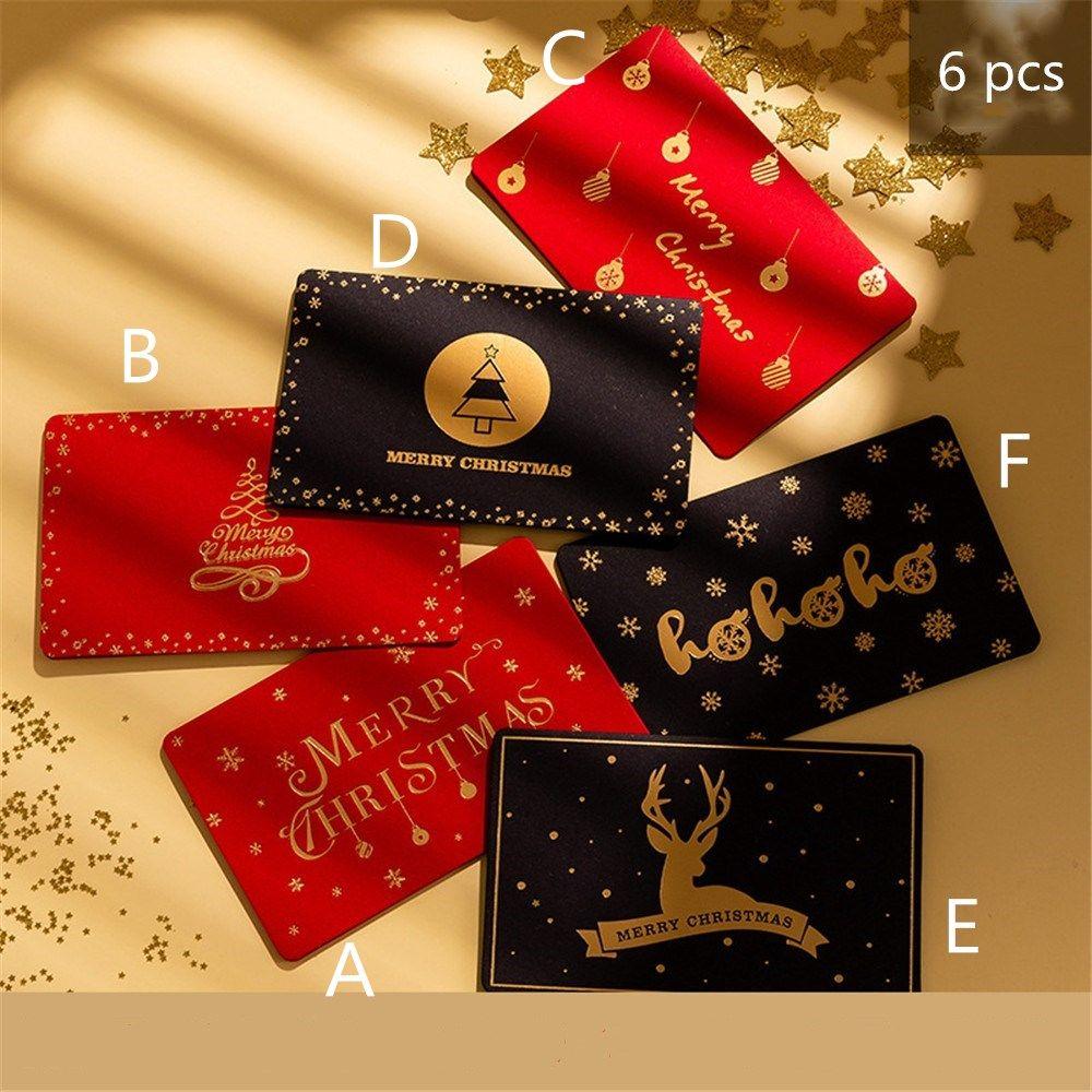 Best Wishes Thanksgiving Message Card Christmas Greeting Card Merry Christmas Bronzing Blessing