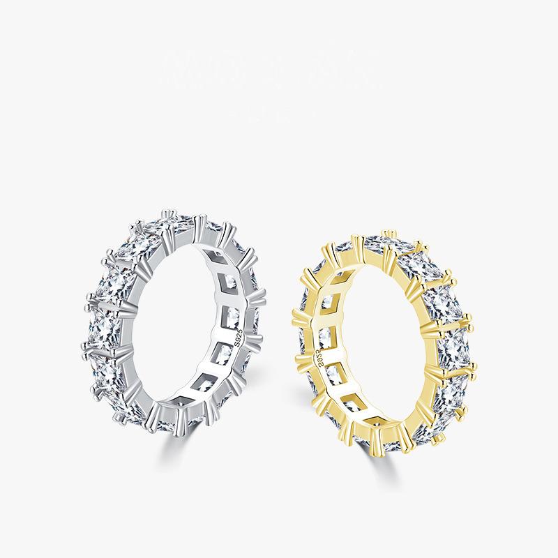 Tancise Classic стерлингового серебра 925 пробы кольцо с цирконом женские ювелирные изделия свадебное обещание вечерние подарок