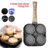 Frying Pot Pan 4 Grids Thickened Non-stick Egg Pancake Steak Pan Egg Ham Cooking Pans Breakfast Maker Cookware.