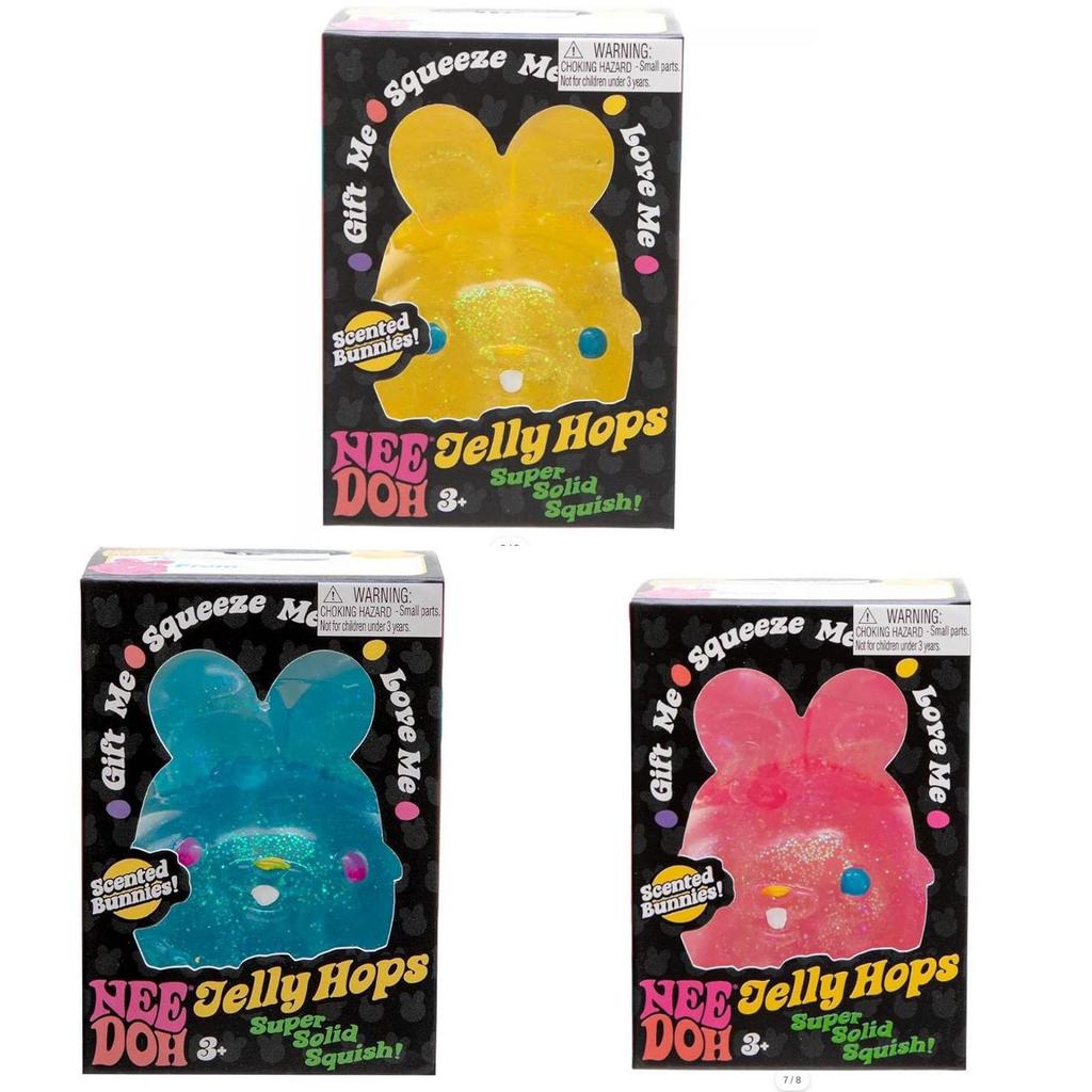 Пластичный кролик-прыгун Nee Doh Jelly Hops, игрушка-антистресс для детей, для сенсорного развития и развития мелкой моторики