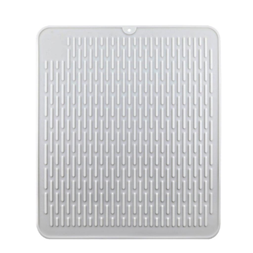 Пищевой силиконовый коврик для сушки раковины, компактный силиконовый коврик-сушилка для кухонной посуды и кухонных инструментов