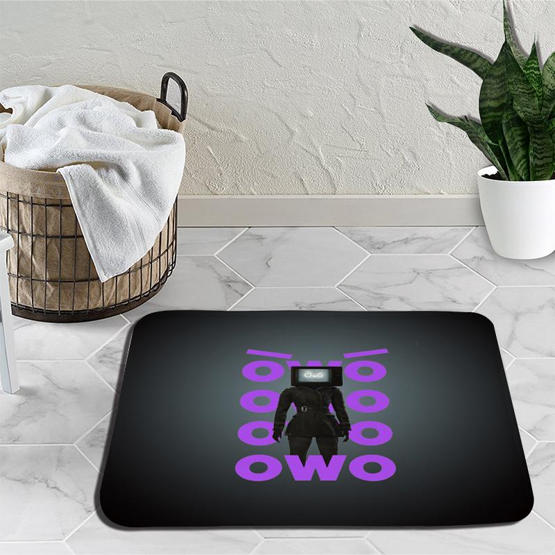 Skibidi Toilet Door Mat Speakerman Camera Man Soft Tufted Bedroom Bedside Carpet Home Decoration Area Rug Cartoon Kitchen Bath Mat