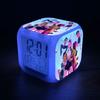 New KPop Demon Hunters Mira Jinu Zoey Cartoon Cute Alarm Clock Student Bedside Night Light Electronic Clock Decorative Ornament