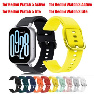 Спортивный силиконовый ремешок для Redmi Watch 5 Lite Active Мягкий вентилируемый браслет для Xiaomi Redmi Watch 3 Active/ 3 Lite 22 мм ремешок на запястье