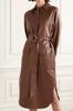 Casual Elegant Formal Wear Stylish Women's Genuine Soft Sheepskin Leather Dress